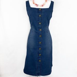 🍍Women’s denim button down jumper dress 14